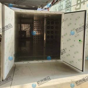 空氣能12p烘干房安裝完成，客戶烘干黃精藥材